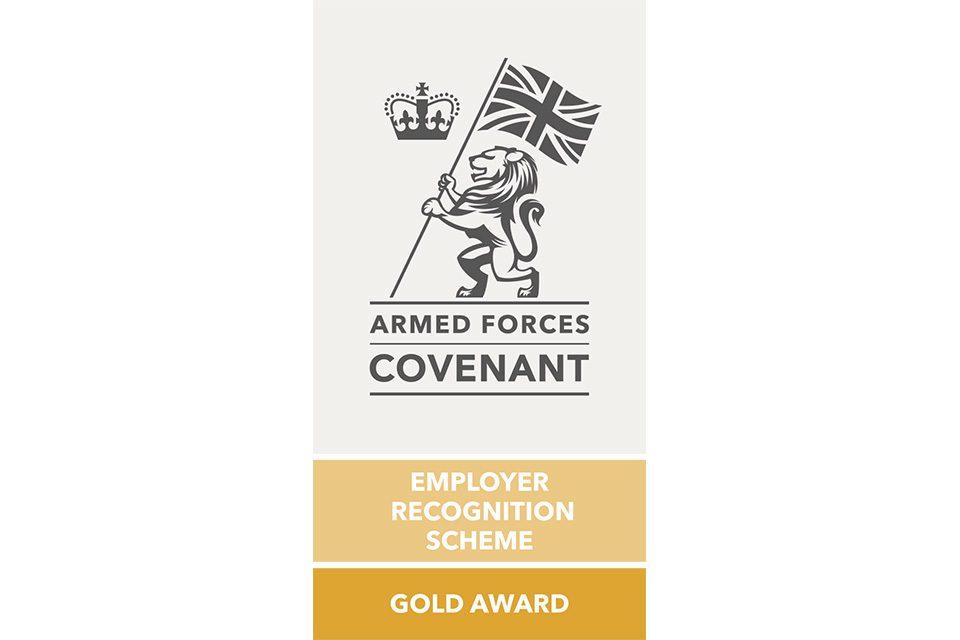 BAE Systems Award - Armed Forces Covenant Employer Recognition Scheme Gold Award