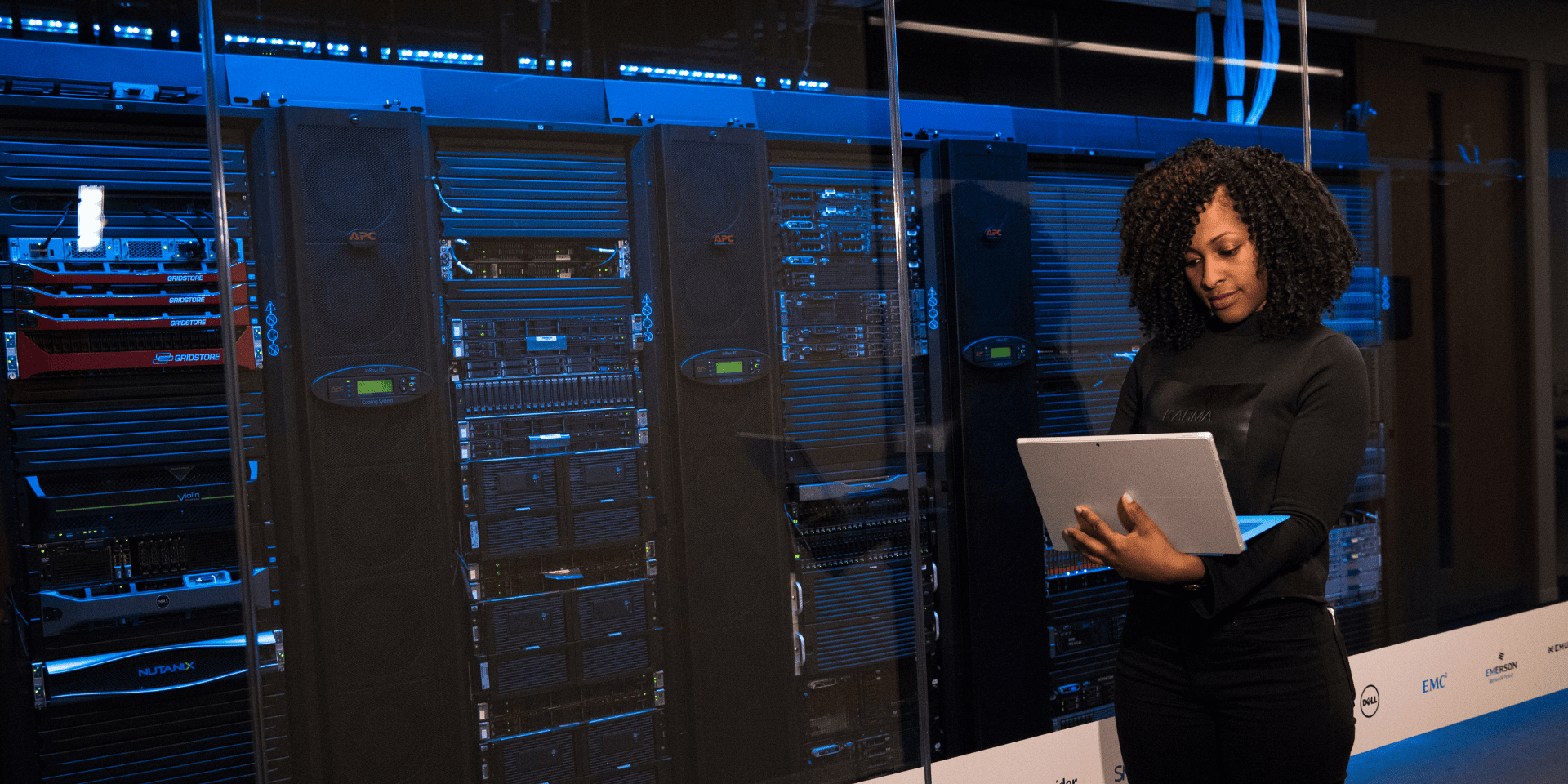 Women in cybersecurity working on tech security solutions