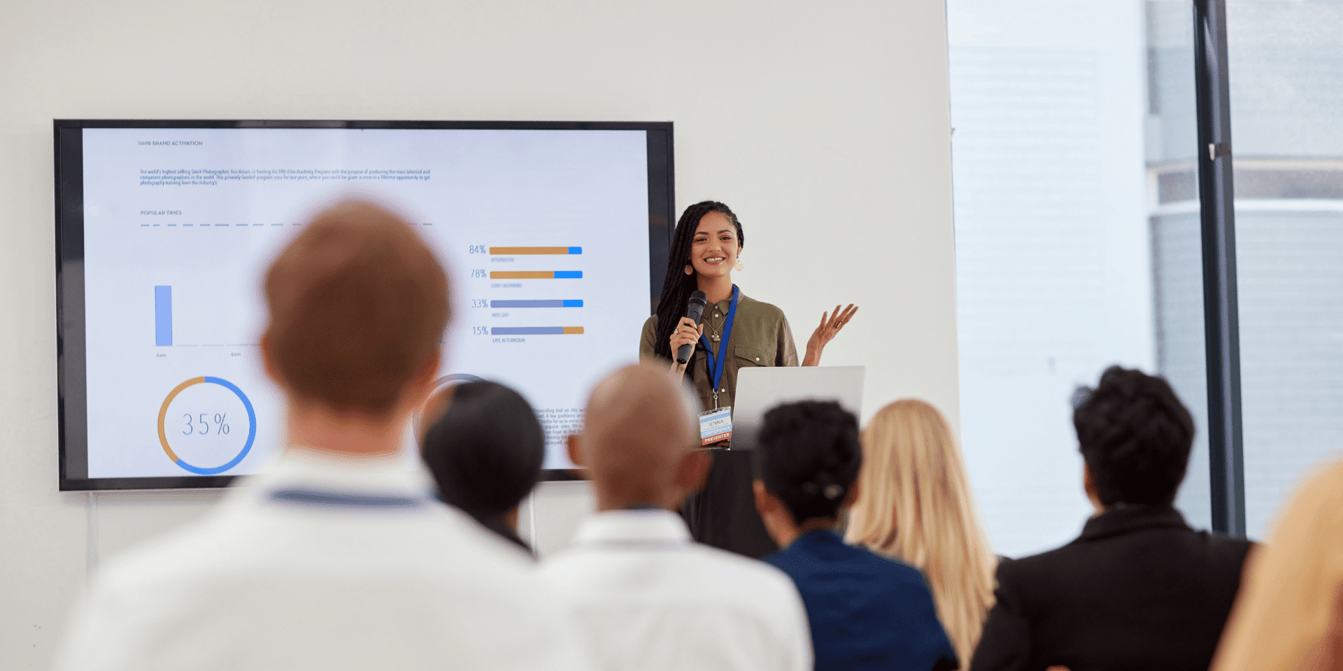 Woman confidently working in tech using transferable skills