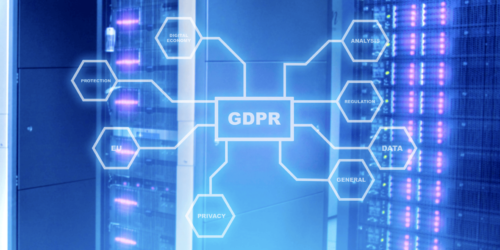 Graphic representing GDPR and UK-EU data privacy compliance