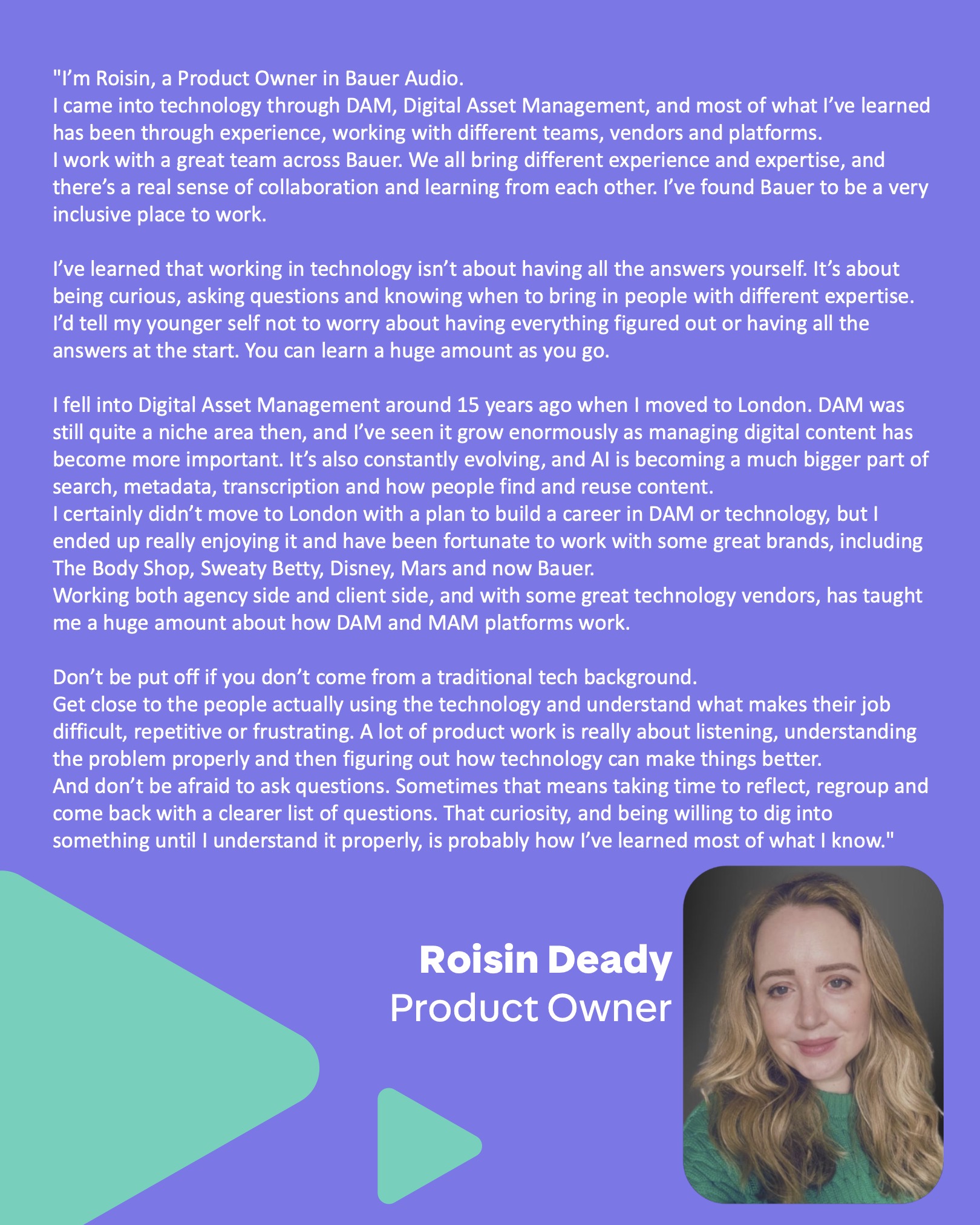 Bauer Media - Roisin